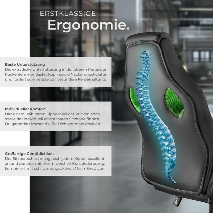 Actual product image tectake Racing Gamingstuhl