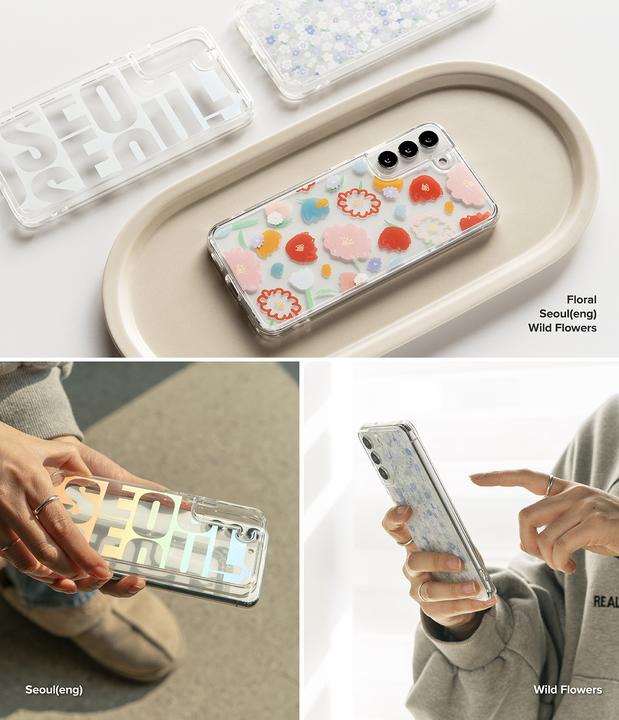 Actual product image Ringke Fusion Design Armored Case Cover with Gel Frame for Samsung Galaxy S22 + (S22 Plus) Clear (Se (Samsung Galaxy S22+)