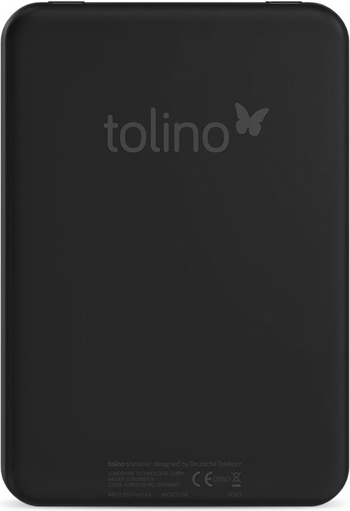 Actual product image tolino shine 2 HD (6", 4 GB, Black)