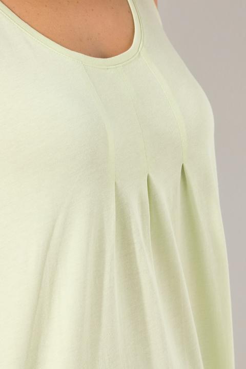 Produktbild Ulla Popken Top, Zierfalten, A-Linie, Rundhals, ärmellos, Modal (60)