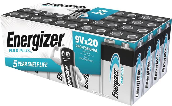 Image du produit Energizer Max Plus (20 pcs, 9V Block, 600 mAh)