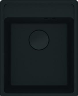 Franke Maris MRG 610-37 TL Fragranit Black Matt 114.0658.583 (80 cm, 41 cm)