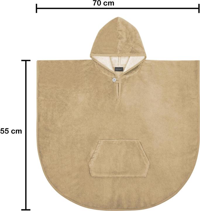 Immagine prodotto Normani Poncho da bagno morbido per bambini (55 cm x 70 cm) - 8763