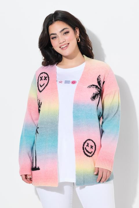 Produktbild Angel of Style Strickjacke, Straight Fit, Palmen, Smileys (50, 52)