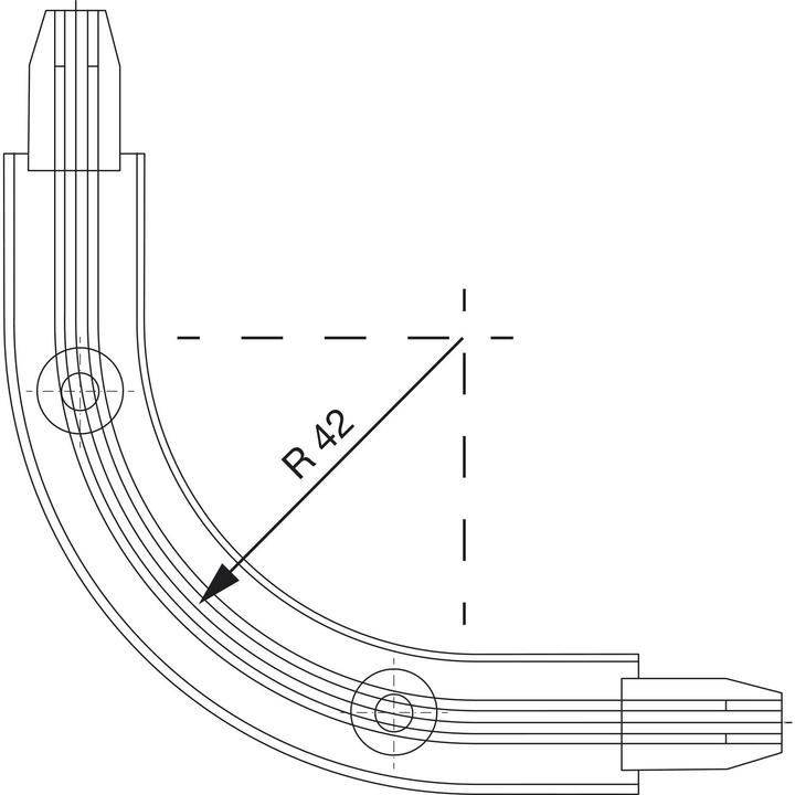 Produktbild Rehau Bogenführung 90° CLASSIC (1 Stk.)