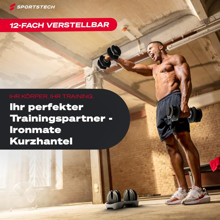 Actual product image Sportstech Hantel Ironmate 18