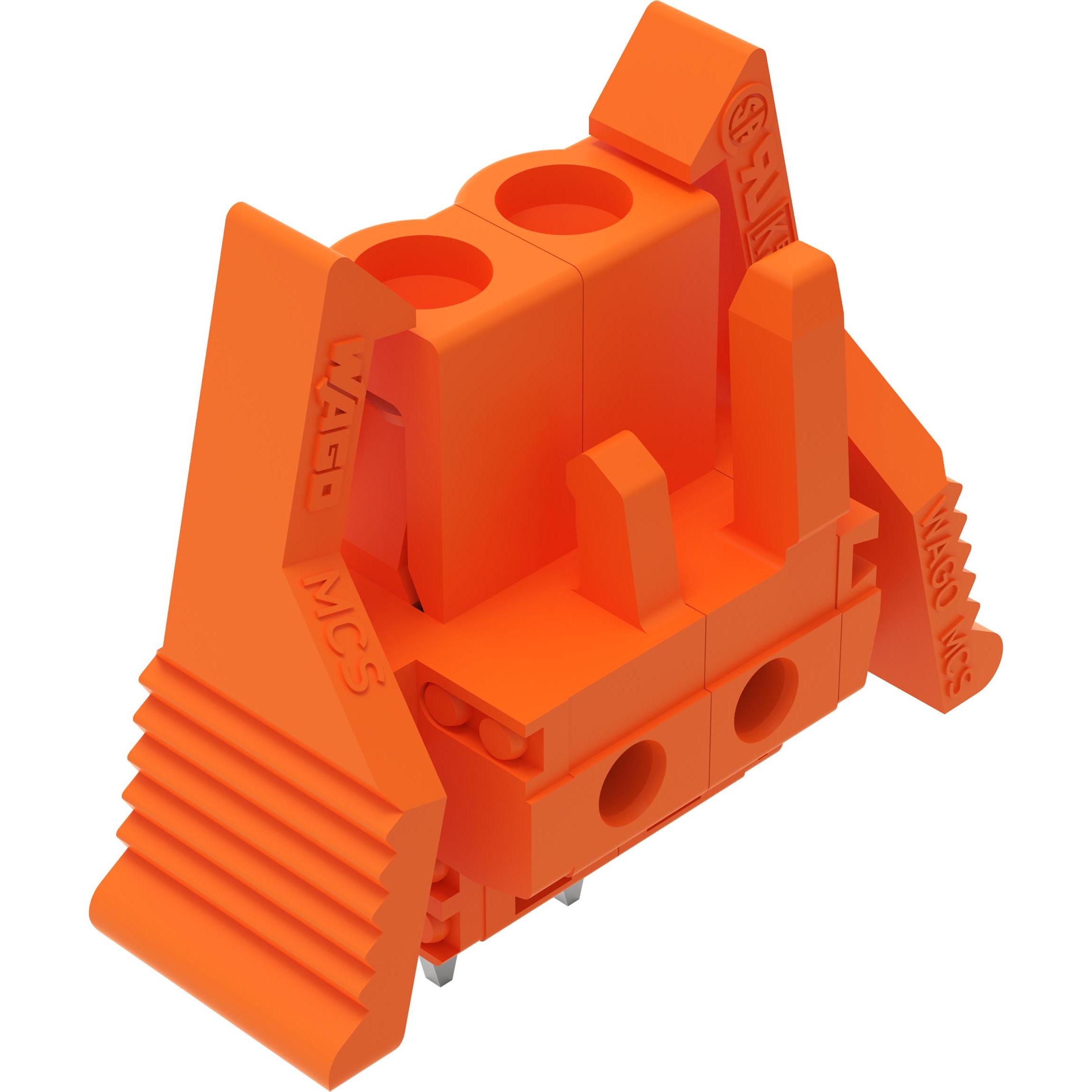 Wago Connettore femmina diritto THT, Cavo + Spina elettrica, Arancia