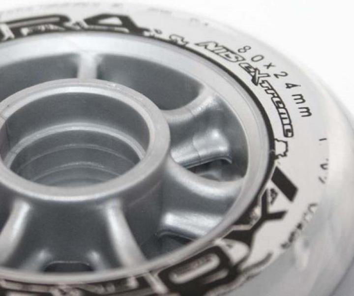 Produktbild Nils PU 80x24 82A TRANSPARENTE ROLLEN (4 Stk.) EXTREME (80 mm, 82a)