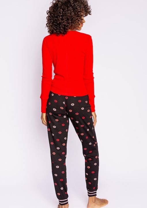 Actual product image Pj Salvage Pyjama bottom "Be mine" black/small patterned (36)