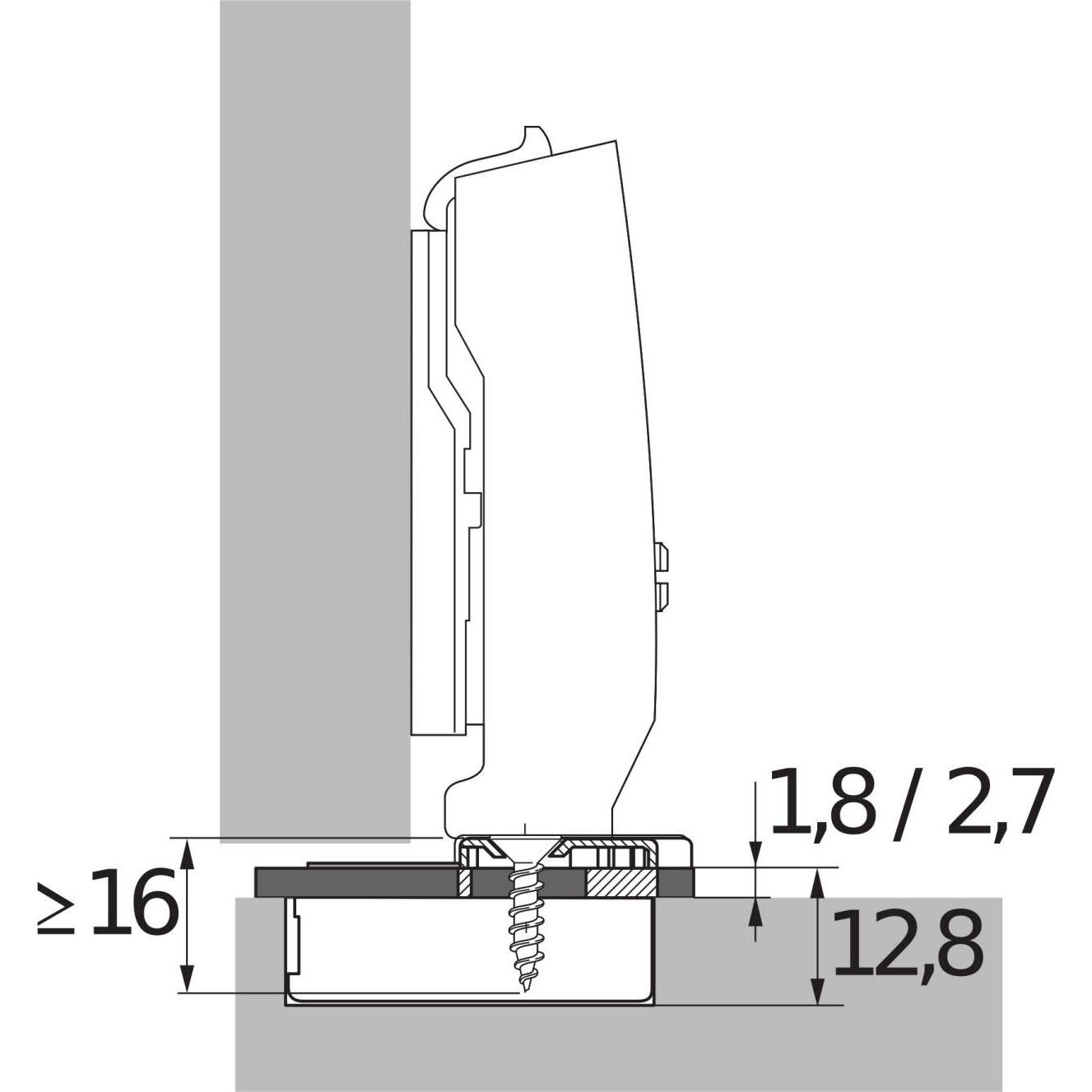 Thumbnail - Hettich, Möbelausstattung, Adapter zur Reduzierung der Bohrtiefe (1 Stk.)