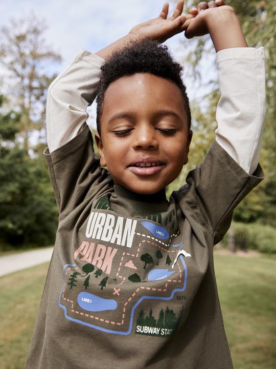 Produktbild Vertbaudet Jungen Shirt in Lagen-Optik mit Recycling-Baumwolle (98, 104)