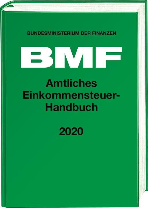 Energie-Label Amtliches Einkommensteuer-Handbuch 2020 (Deutsch, Bundesministerium der Finanzen - BMF, 2021)