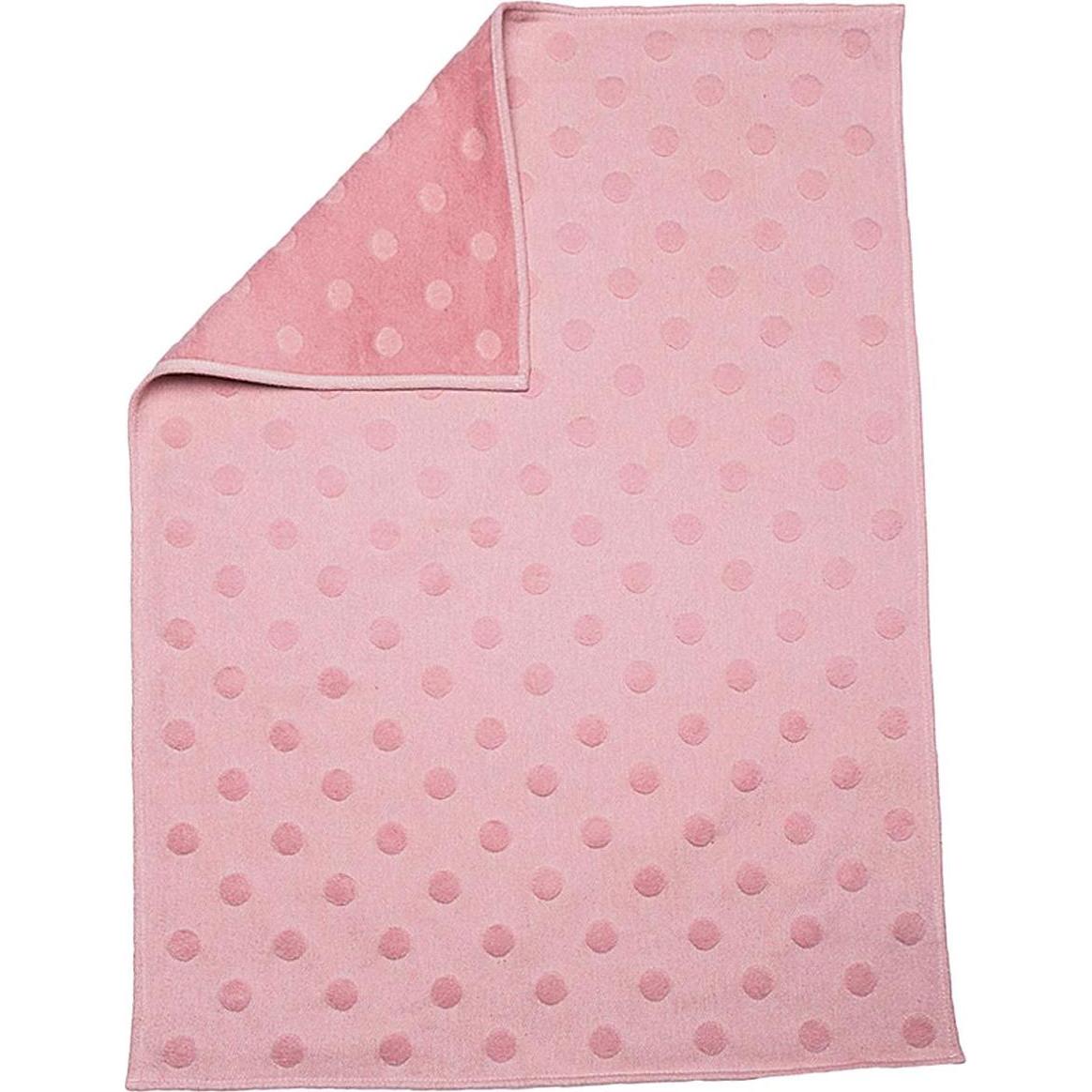 David Fussenegger, Babydecke, Babydecke Riga Punkte rosa (70 x 2 cm)