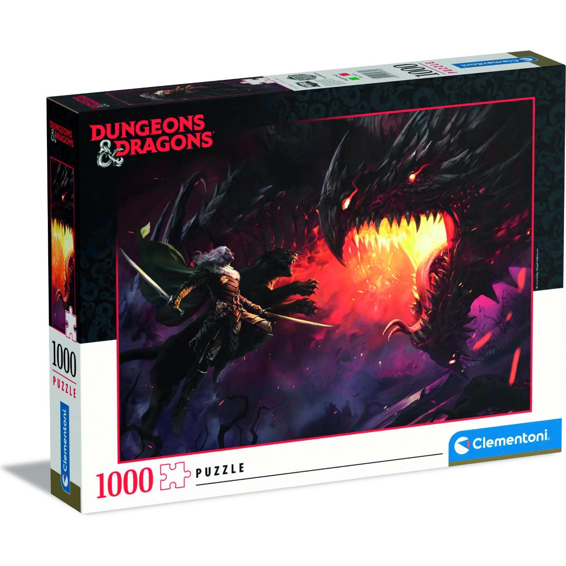 Clementoni DONJONS ET DRAGONS - Visuel 2- Puzzle 1000P (1000 Teile)