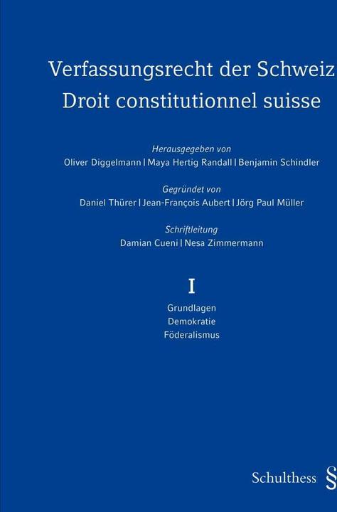 Actual product image Verfassungsrecht der Schweiz / Droit constitutionnel suisse (PrintPlu§) (German, Oliver Diggelmann, Maya Hertig Randall, Benjamin Schindler, 2020)