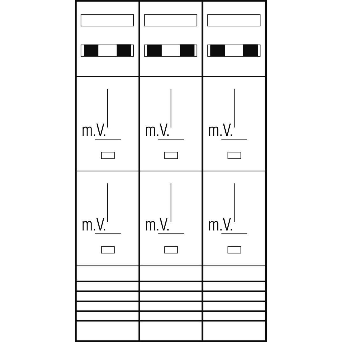 ABN, Verteilerschrank Zubehör, Zählerplatz Z39260