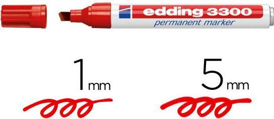 Produktbild Edding Permanent Marker 3300 (Rot, 1 mm, 1 x)