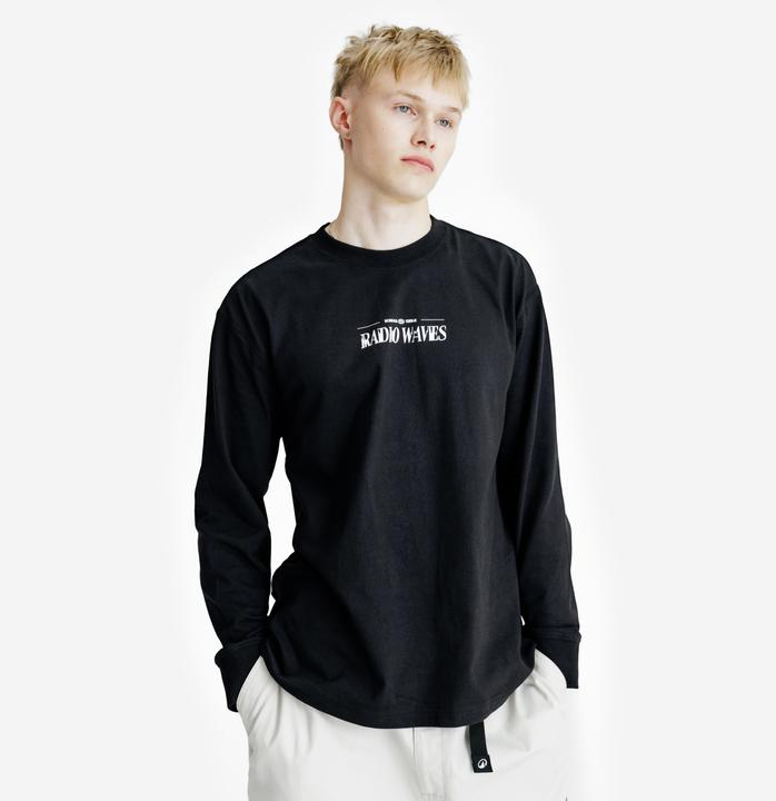 Immagine prodotto Decathlon Langarmshirt Herren mit Grafik - Lifetech schwarz (XS)