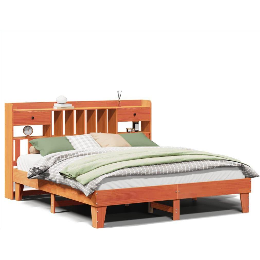 VidaXL, Bett, Massivholzbett Holzbett Bett Doppelbett ohne Matratze 180x200cm Kiefer (180 x 200 cm)