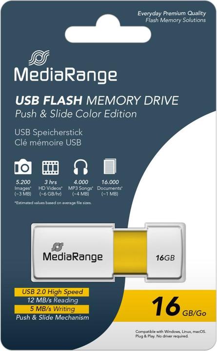 Actual product image MediaRange MR972 (16 GB, USB-A)