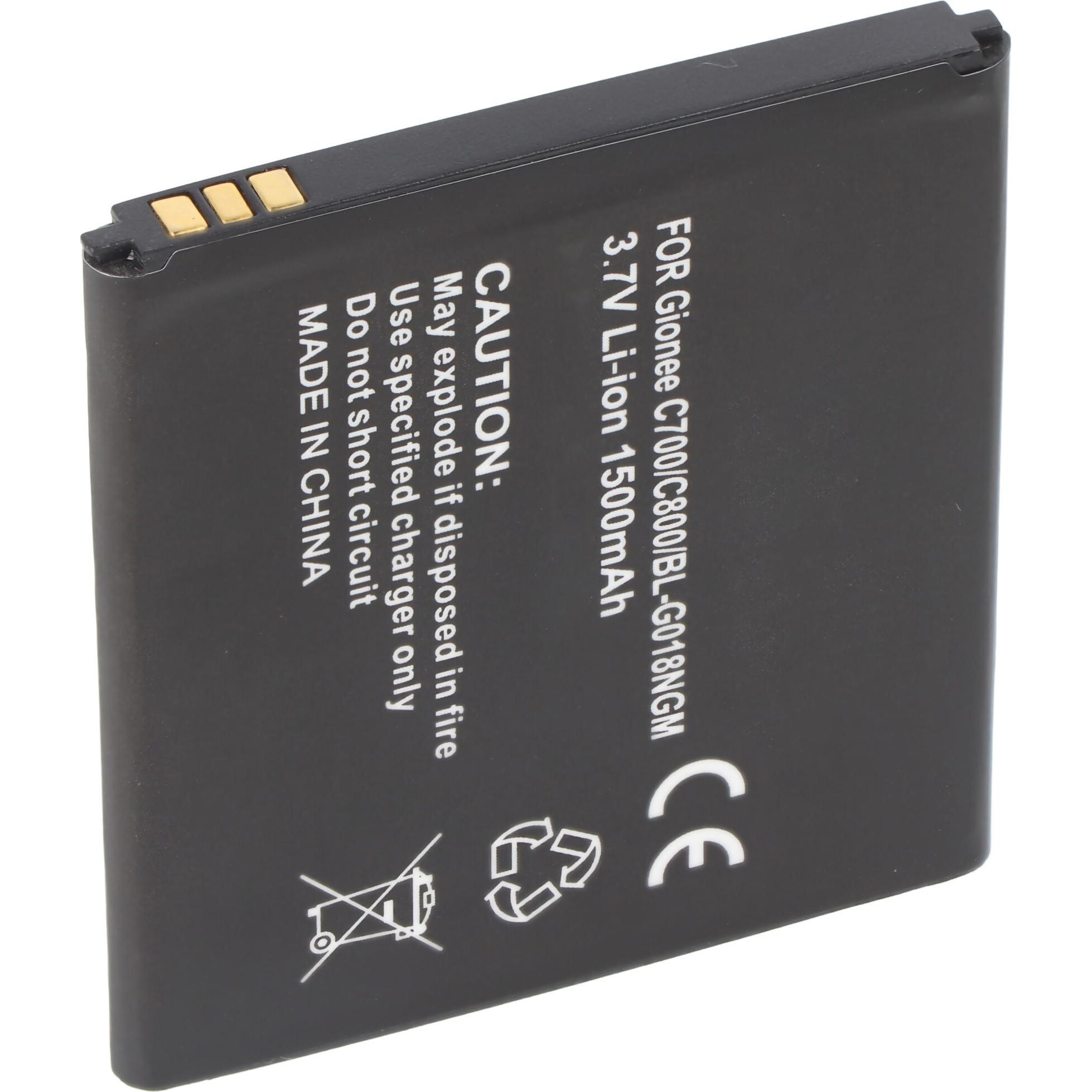 Thumbnail - XCell Akku passend für Gionee C700 Li-Ion Akku BL-G018, 3.7V, 1500mAh, 60x55x4,8mm, Smartphone Akku