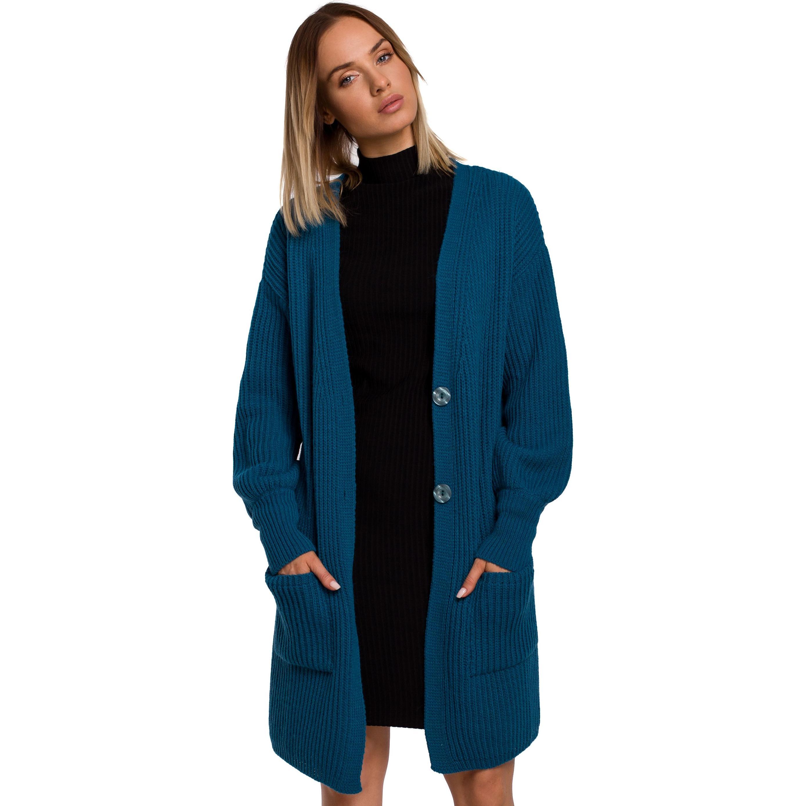 Thumbnail - Made of Emotion, Damen, Pullover, Cardigan model, Grün, (S, M)
