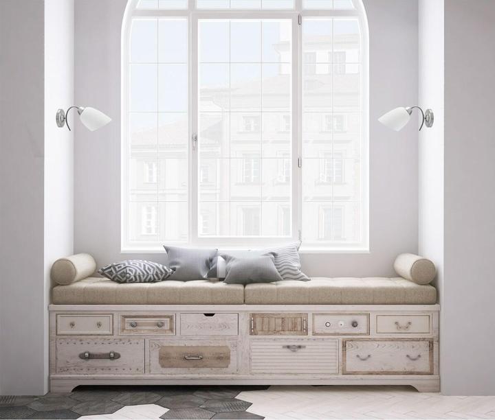 Produktbild Activejet NIKITA 1P Wandbeleuchtung Für die Nutzung im Innenbereich geeignet E27 Nickel (E27)