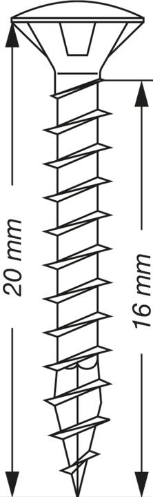 Image du produit Spax Vis à panneaux d'aggloméré LK PZ2 3,5x20 mm (1000 Vis par pièce)