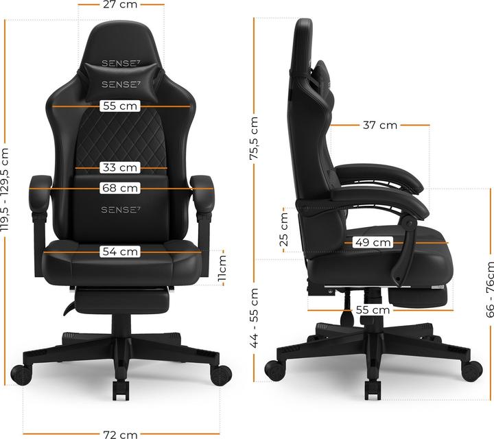 Produktbild Sense Sessel SENSE7 DEVON PU schwarz