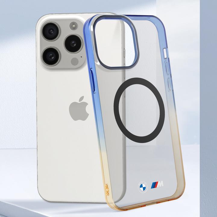 Productafbeelding BMW BMHMP15XHTGE iPhone 15 Pro Max 6,7" szary/grijs hardcase Kleurverloop Bumper MagSafe (Apple iPhone 15 Pro Max)