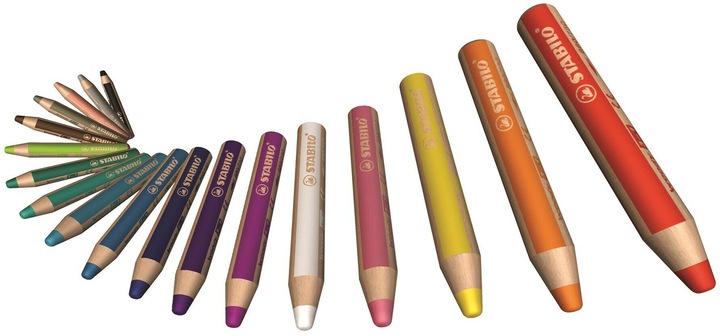 Actual product image STABILO woody 3 in 1 coloured pencil (Yellow, 1 x)