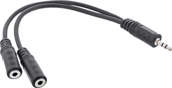 InLine Y-Kabel 3,5 Klinke Stecker (0.20 m, 3.5mm Klinke (AUX))