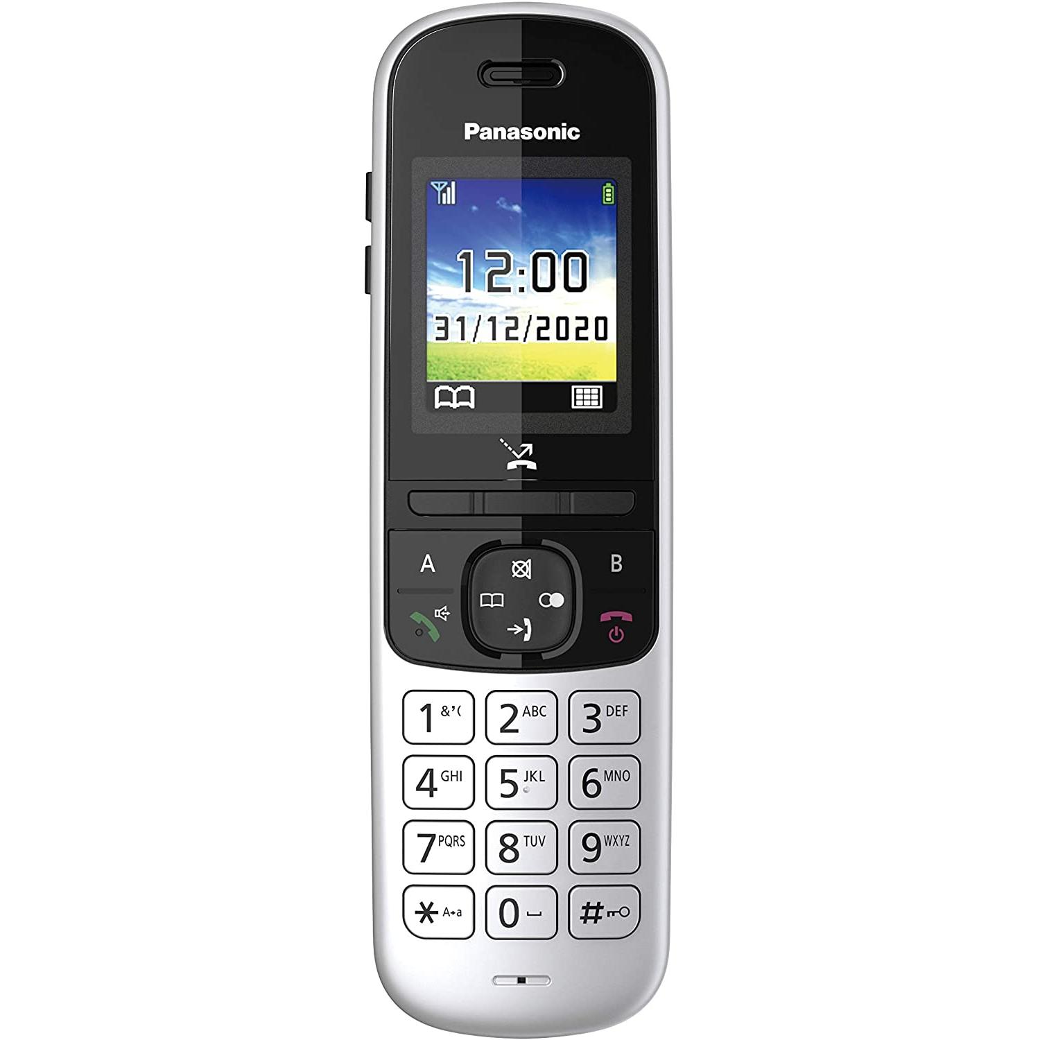 Thumbnail - Panasonic KX-TGH710JTS, Telefon, Silber, Schwarz