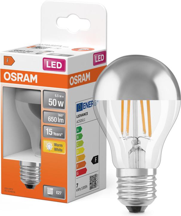 Produktbild Osram Led Retrofit Classic A Mirror (E27, 650 lm, 1x)