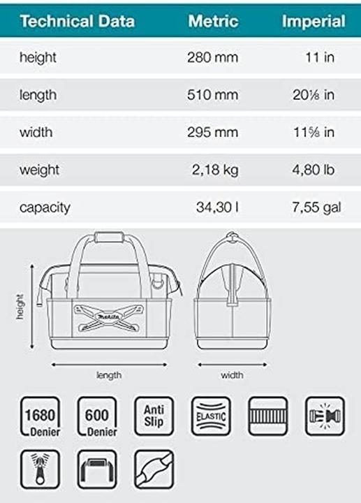 Actual product image Makita Tool bag E-05452 (E-05452) (1 Piece)