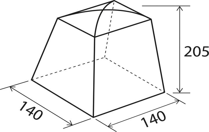 Productafbeelding Brunner Cabina II NG huttentent (Koepeltent, 0.00 kg, 1 persoon)