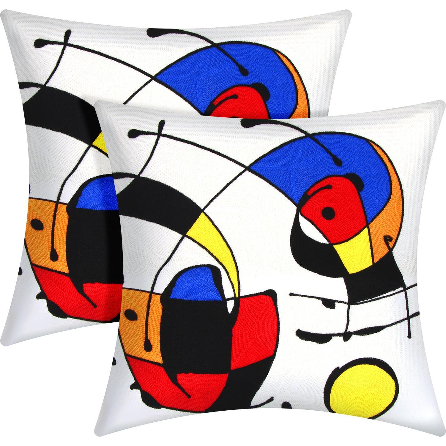 Avizar, Dekokissen, 2 Stk. Kissenbezüge Art Celesta (45 x 45 cm)