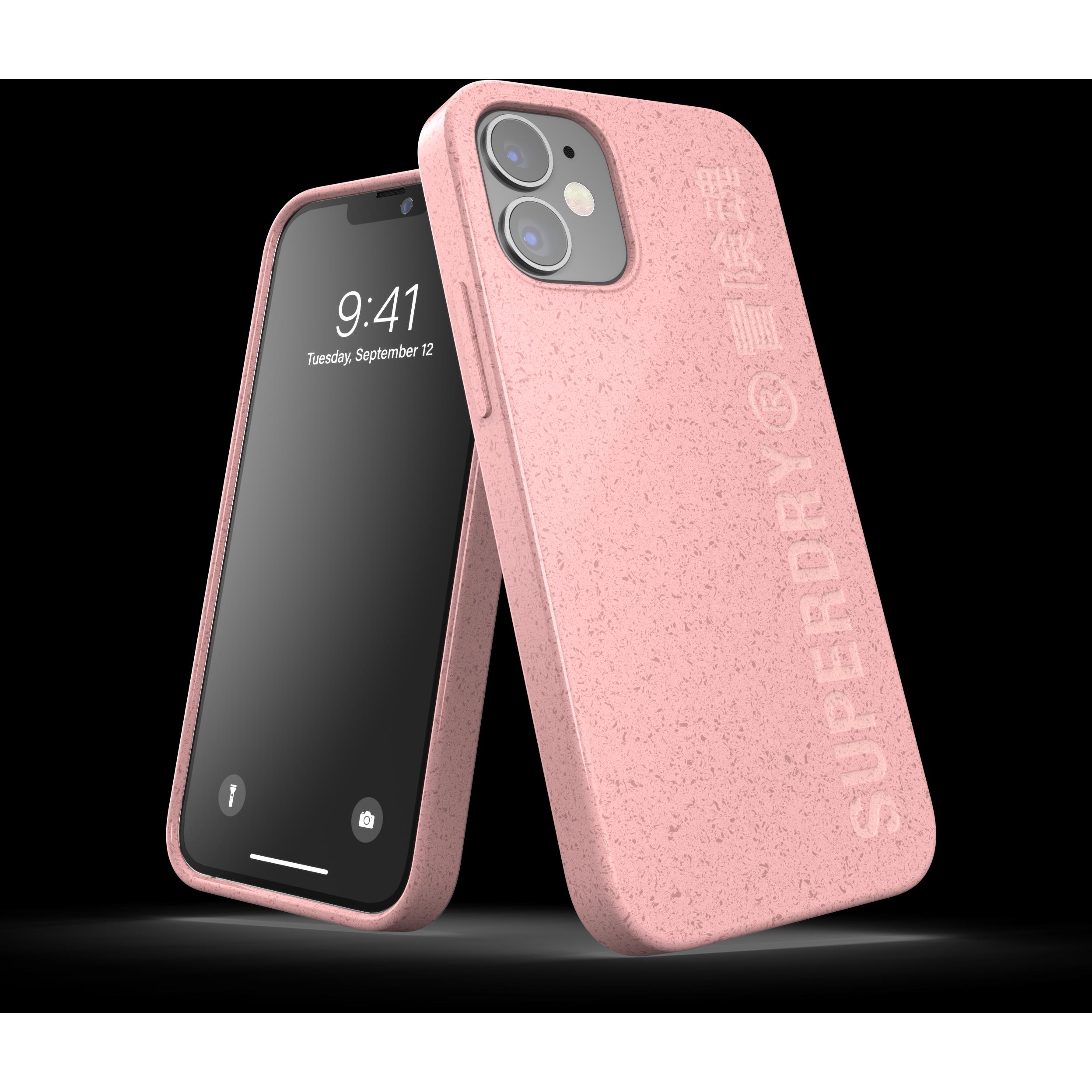 Superdry Snap Case Compostable (Apple iPhone 12 mini), Smartphone Hülle, Rosa