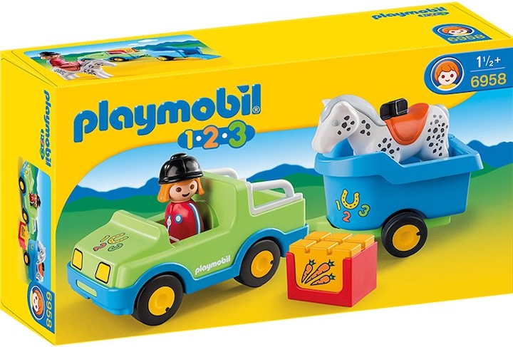 Playmobil PKW mit Pferdeanhänger (6958)
