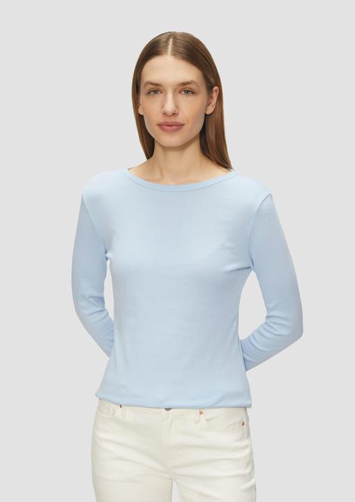 Actual product image S.Oliver T-Shirt Baumwoll-Longsleeve im Slim Fit (46)