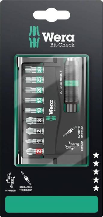 Produktbild Wera Bit-Check 10 BiTorsion 3 SB