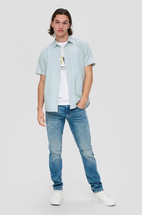 Immagine prodotto s.Oliver Slim: Hemd aus Leinenmix (XS)