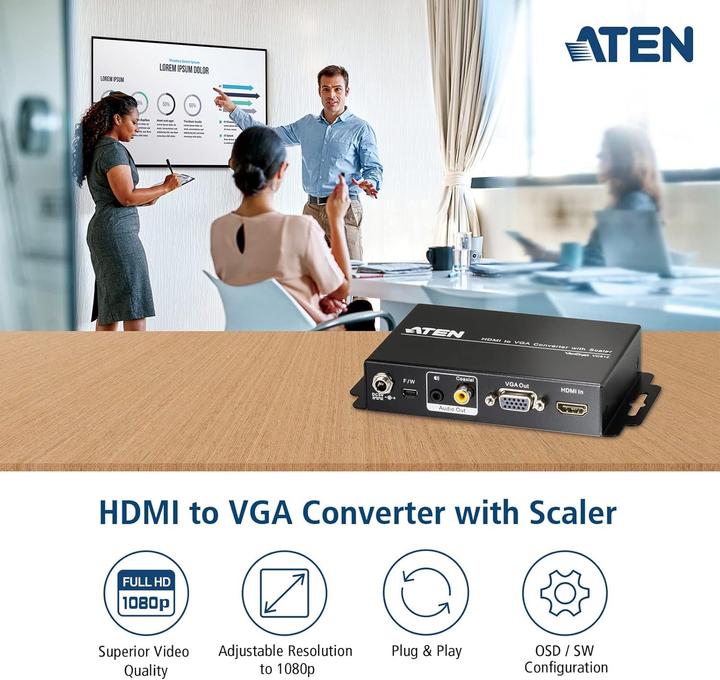 Actual product image Aten VC812 video converter