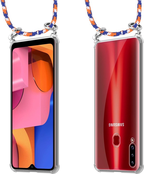 Produktbild Cadorabo TPU Handy Kette SILBER Cover