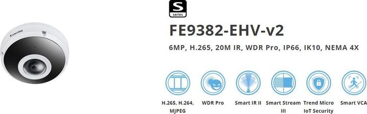 Actual product image Vivotek Fish Eye Network Camera (2048 x 2048 pixels)