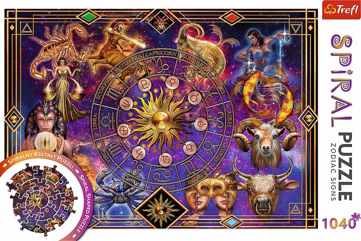 Image du produit Trefl Puzzle en spirale 1040? Signe du zodiaque (1040 pièces)
