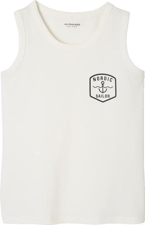 Actual product image Vertbaudet Bio-Kollektion: 3er-Pack Jungen Trägershirts mit Ringelmuster (110)