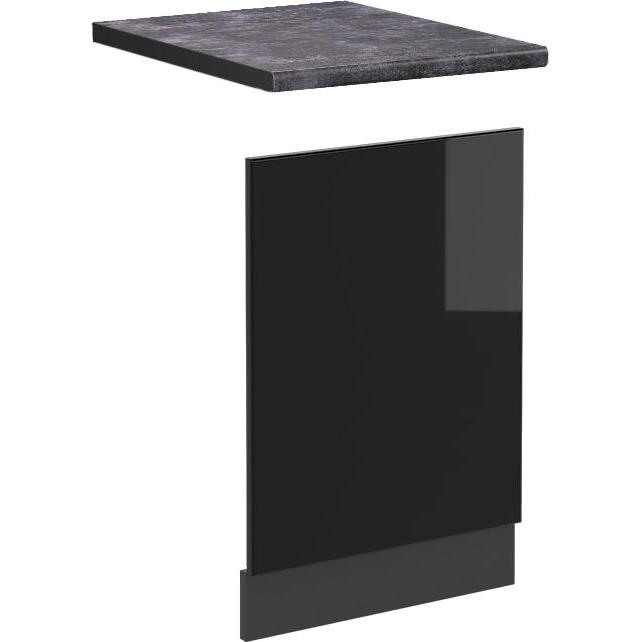 Vicco Frontblende R-Line, Geschirrspüler Zubehör, Schwarz