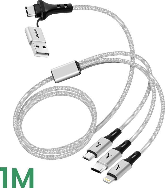 Immagine prodotto Akashi 3-in-1 Charging Cable (1 m)