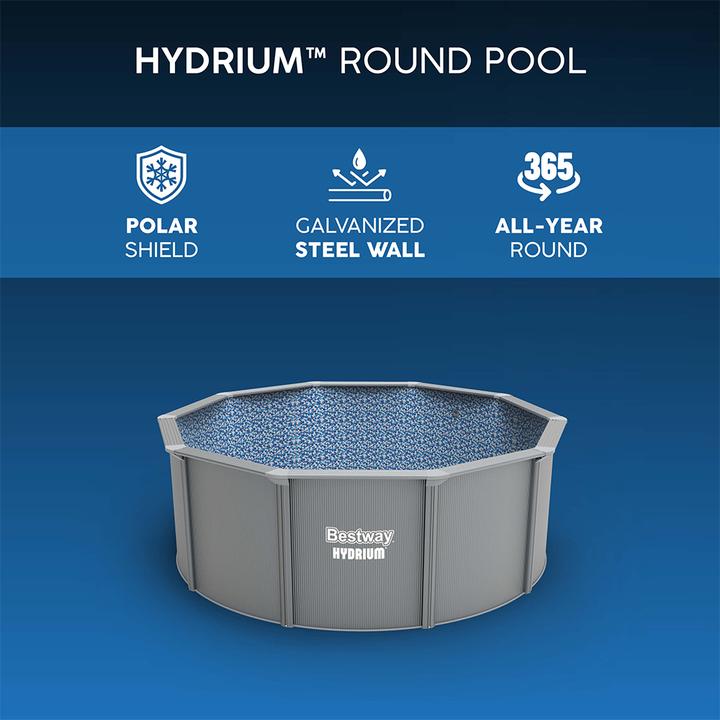 Image du produit Bestway Hydrium Kit piscine hors sol ron de parois acier 3,66 x 1,22 m